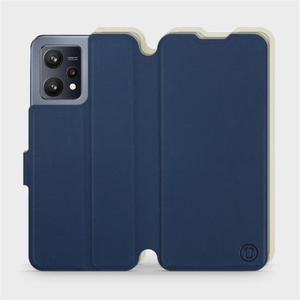 Hülle für Realme 9 - Farbe Marineblau mit Platin