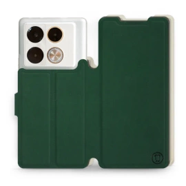 Hülle für Infinix Note 40 Pro - Farbe Grün mit Platin