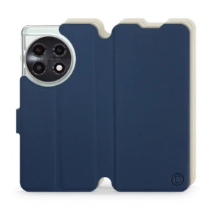 Hülle für OnePlus 11 5G - Farbe Marineblau mit Platin