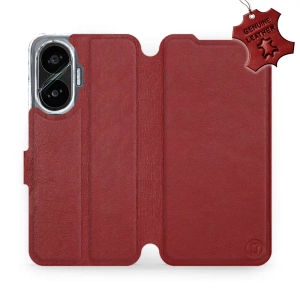 Hülle für Xiaomi POCO F7 - Farbe Dark Red Leather