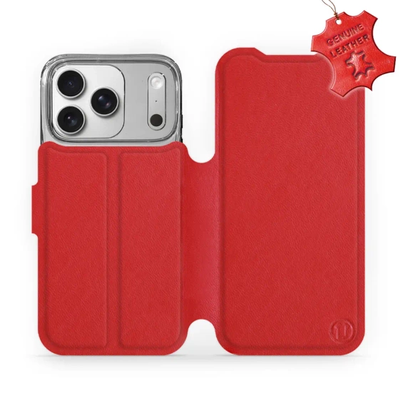 Hülle für Apple iPhone 17 Pro - Farbe Red Leather