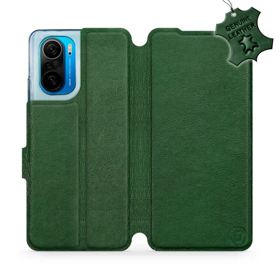 Hülle für Xiaomi POCO F3 - Farbe Green Leather