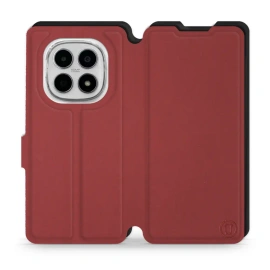 Hülle für Xiaomi Redmi Note 15 4G - Farbe Dunkelrot mit Schwarz