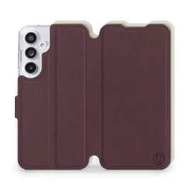 Hülle für Samsung Galaxy A55 5G - Farbe Burgund mit Platin