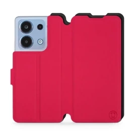 Hülle für Xiaomi Redmi Note 13 4G - Farbe Rot mit Schwarz