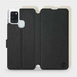 Hülle für Samsung Galaxy A21S - Farbe Schwarz mit Platin