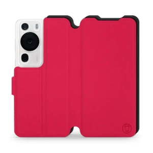 Hülle für Huawei P60 Pro - Farbe Rot mit Schwarz
