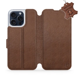 Hülle für Apple iPhone 15 Pro Max - Farbe Brown Leather