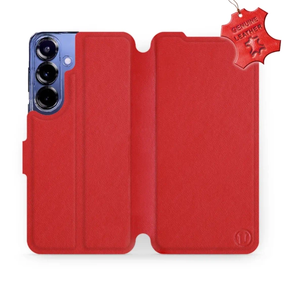 Hülle für Samsung Galaxy S25 Plus - Farbe Red Leather