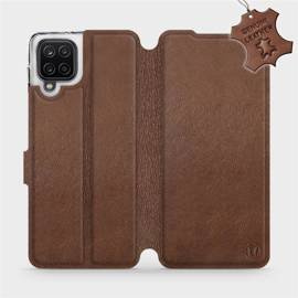 Hülle für Samsung Galaxy A12 - Farbe Brown Leather