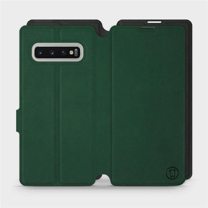 Hülle für Samsung Galaxy S10 Plus - Farbe Grün mit Schwarz