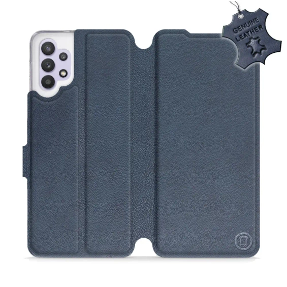 Hülle für Samsung Galaxy M32 5G - Farbe Blue Leather