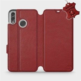 Hülle für Huawei Honor 8X - Farbe Dark Red Leather