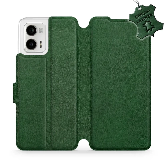 Hülle für Motorola Moto G73 5G - Farbe Green Leather