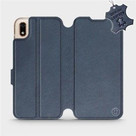 Hülle für Huawei Y5 2019 - Farbe Blue Leather