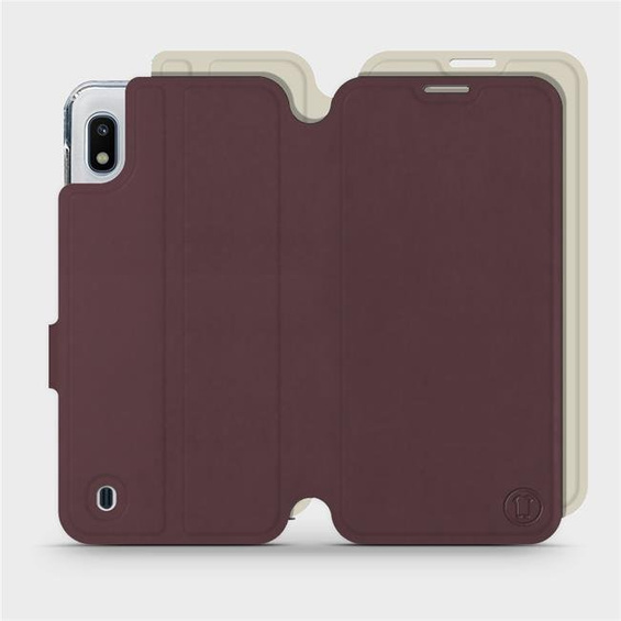 Hülle für Samsung Galaxy A10 - Farbe Burgund mit Platin