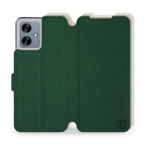 Hülle für Motorola Moto G54 5G - Farbe Grün mit Platin