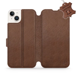 Hülle für Apple iPhone 14 Plus - Farbe Brown Leather