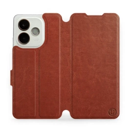 Hülle für OPPO A5 Pro 5G - Farbe Brown&Orange
