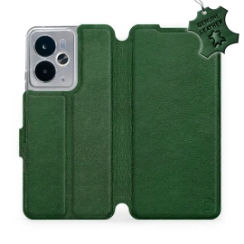 Hülle für Realme 14T 5G - Farbe Green Leather