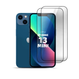 2er Set Panzerglas Clear für Apple iPhone 13 mini