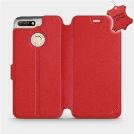 Hülle für Huawei Y6 Prime 2018 - Farbe Red Leather