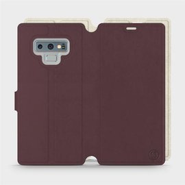 Hülle für Samsung Galaxy Note 9 - Farbe Burgund mit Platin