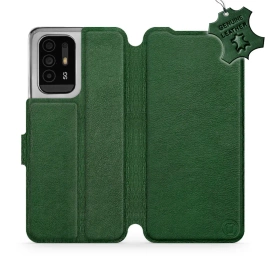 Hülle für OPPO Reno 5 Z - Farbe Green Leather