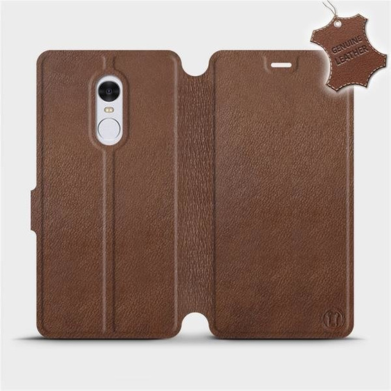 Hülle für Xiaomi Redmi Note 4X - Farbe Brown Leather