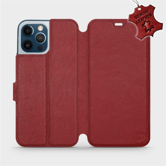 Hülle für Apple iPhone 12 Pro Max - Farbe Dark Red Leather