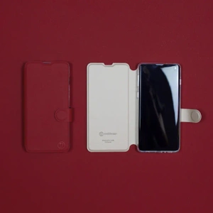 Hülle für Infinix HOT 40i - Farbe Dunkelrot mit Platin