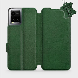 Hülle für Vivo Y33S - Farbe Green Leather