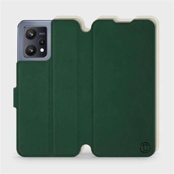 Hülle für Realme 9 - Farbe Grün mit Platin