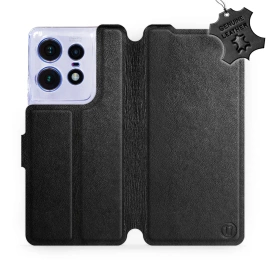 Hülle für Motorola Edge 50 Pro - Farbe Black Leather