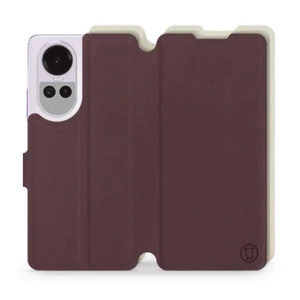 Hülle für OPPO Reno 10 Pro 5G - Farbe Burgund mit Platin