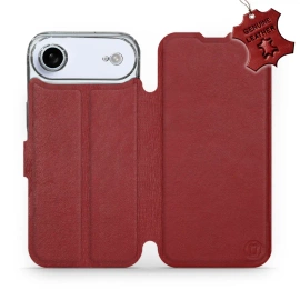 Hülle für Apple iPhone 17 Air - Farbe Dark Red Leather