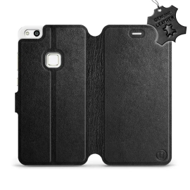 Hülle für Huawei P10 Lite - Farbe Black Leather