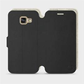 Hülle für Samsung Galaxy A3 2016 - Farbe Schwarz mit Platin