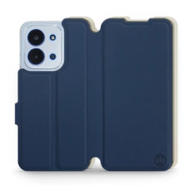 Hülle für Xiaomi Redmi 15C - Farbe Marineblau mit Platin