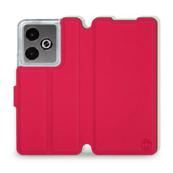 Hülle für Realme GT 7T - Farbe Rot mit Platin