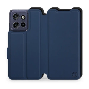 Hülle für Motorola Edge 50 Neo - Farbe Marine mit Schwarz