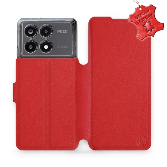 Hülle für Xiaomi POCO X6 Pro - Farbe Red Leather