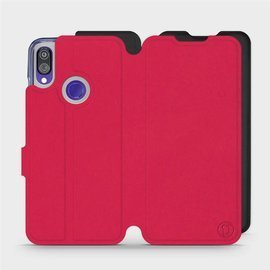 Hülle für Xiaomi Redmi Note 7 - Farbe Rot mit Schwarz