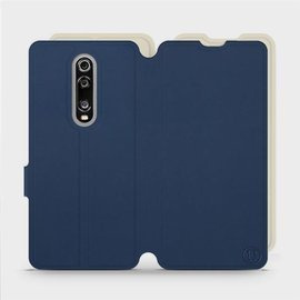 Hülle für Xiaomi Mi 9T - Farbe Marineblau mit Platin