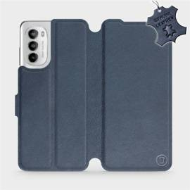 Hülle für Motorola Moto G82 5G - Farbe Blue Leather