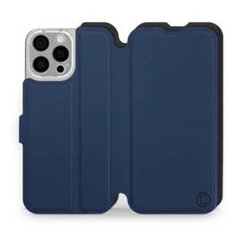 Hülle für Apple iPhone 16 Pro Max - Farbe Marine mit Schwarz