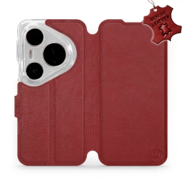 Hülle für Huawei Pura 80 Pro - Farbe Dark Red Leather