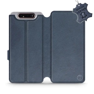 Hülle für Samsung Galaxy A80 - Farbe Blue Leather