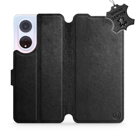 Hülle für OPPO A98 5G - Farbe Black Leather