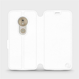 Hülle für Motorola Moto G7 Play - Farbe White&Orange